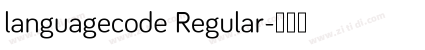 languagecode Regular字体转换